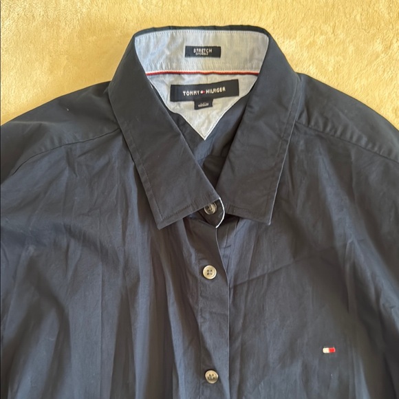 Tommy Hilfiger Dark Blue Long Sleeve Shirt - Picture 3 of 6